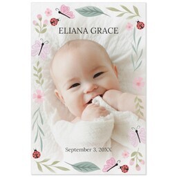 Same Day Magnet 4x6 with Floral Friends design