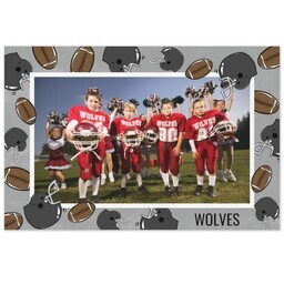 Same Day Magnet 4x6 with Football Love design