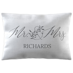 Outdoor Pillow 14"x20" with Patterned Love design