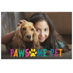 Same Day Magnet 4x6 with Pawsome design