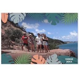 Same Day Magnet 4x6 with Tropical Getaway design