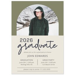 Same Day Magnet 5x7 with Archway Invite design