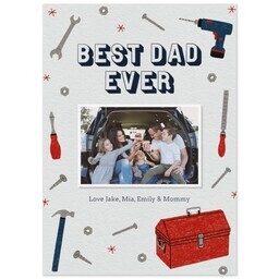 Same Day Magnet 5x7 with Dads Tools design