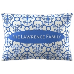Outdoor Pillow 14"x20" with Damask design