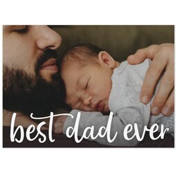 Same Day Magnet 5x7 with Best Dad Ever Script design