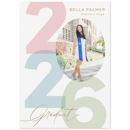 Same Day Magnet 5x7 with Grads Big Colorful Year design