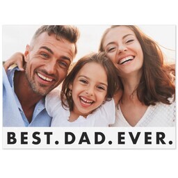 Same Day Magnet 5x7 with Modern Best Dad Ever design