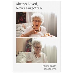 Same Day Magnet 4x6 with Always Loved Never Forgotten design