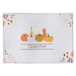 Fabric Placemat with Autumn Pumpkins design