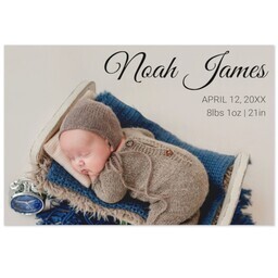 Same Day Magnet 4x6 with Baby Announcement design