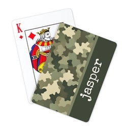 Photo Playing Cards with Camo design