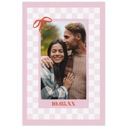 Same Day Magnet 4x6 with Checkers & Bows design