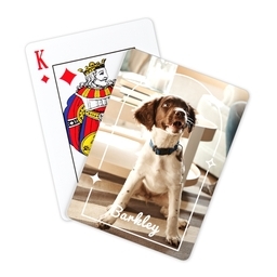 Photo Playing Cards with Curved Frame design