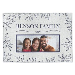 Fabric Placemat with Leafy Background design