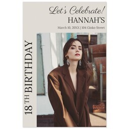 Same Day Magnet 4x6 with Let's Celebrate Birthday design