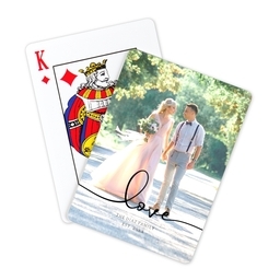 Photo Playing Cards with Love design