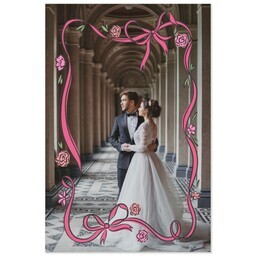 Same Day Magnet 4x6 with Romantic Bows design