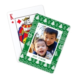 Photo Playing Cards with Sweater design