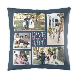 16x16 Photo Pillow with Love Blooms Here design