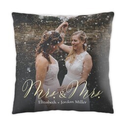 16x16 Photo Pillow with Two Mrs. design