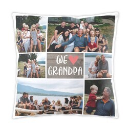16x16 Photo Pillow with We Love Grandpa design
