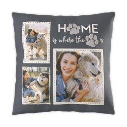 16x16 Photo Pillow with Where the Paw is design
