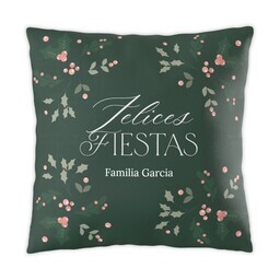 16x16 Photo Pillow with Baya Feliz Navidad design