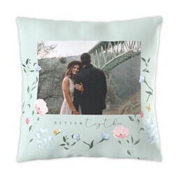 16x16 Photo Pillow with Fairy Garden design