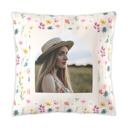 16x16 Photo Pillow with Pocketful of Posies design