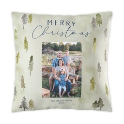 16x16 Photo Pillow with Farmland Christmas design