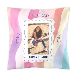 16x16 Photo Pillow with Chromatic Celebration 2026 design