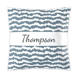 16x16 Photo Pillow with Chunky Stripe design