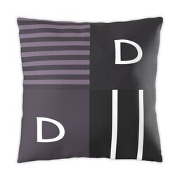 16x16 Photo Pillow with Geometric Stripes design