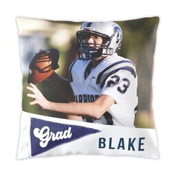16x16 Photo Pillow with Grads Pennant  design