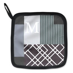 Pot Holder with Geometric Shapes design