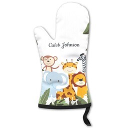 Oven Mitt with Jungle Friends design