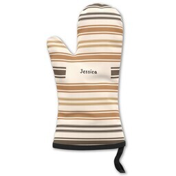 Oven Mitt with Stripes design