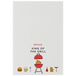 Tea Towel with BBQ King design
