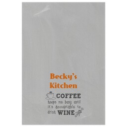 Tea Towel with Coffee And Wine design