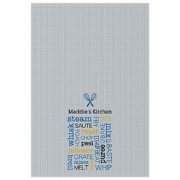 Tea Towel with Cook Words design