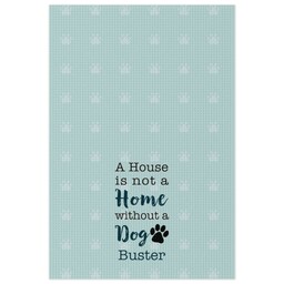 Tea Towel with House Dog design