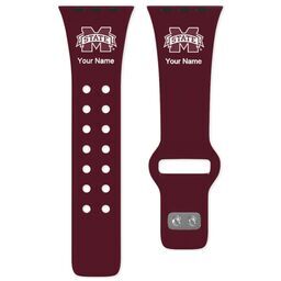 38 Short Apple Watch Band - Sports Teams with Mississippi State Bulldogs design