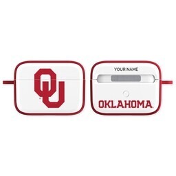 Licensed & Printed Apple Airpods Pro Case with Oklahoma Sooners 4 design