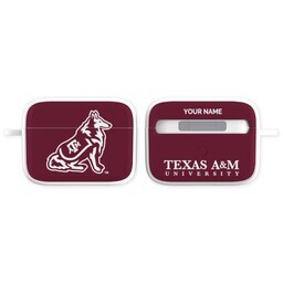 Licensed & Printed Apple Airpods Pro Case with Texas AM Aggies 1 design