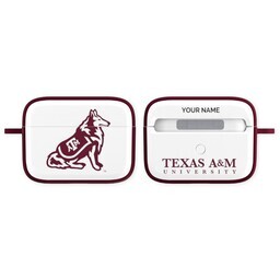 Licensed & Printed Apple Airpods Pro Case with Texas AM Aggies 4 design