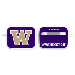 Licensed & Printed Apple Airpods Pro Case with Washington Huskies design