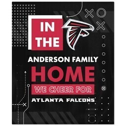 NFL 50x60 Plush Fleece Blanket with Atlanta Falcons, Cheer design