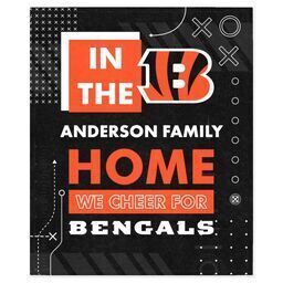 NFL 50x60 Mink Fleece Blanket with Cincinnati Bengals, Cheer design