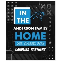 NFL 50x60 Plush Fleece Blanket with Carolina Panthers, Cheer design