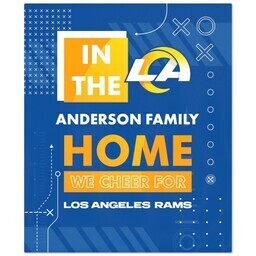 NFL 50x60 Plush Fleece Blanket with LA Rams, Cheer design